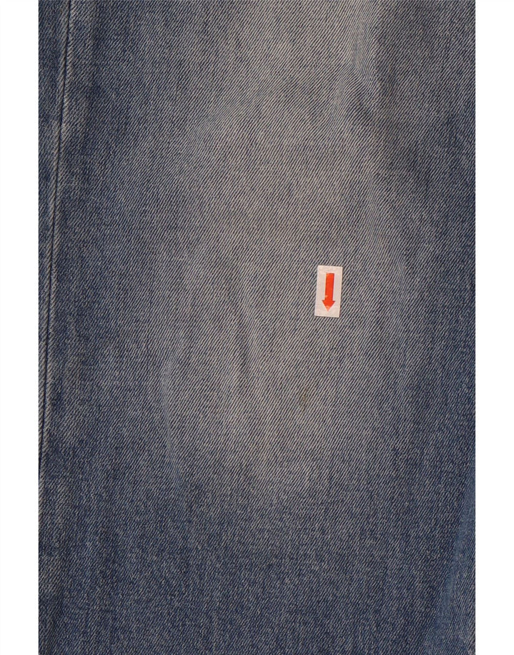 Lee Mens Rider Straight Jeans W36 L32 Azul Algodão