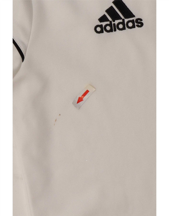Adidas Mens Climalite Camiseta Top XS Branco Colourblock Poliéster