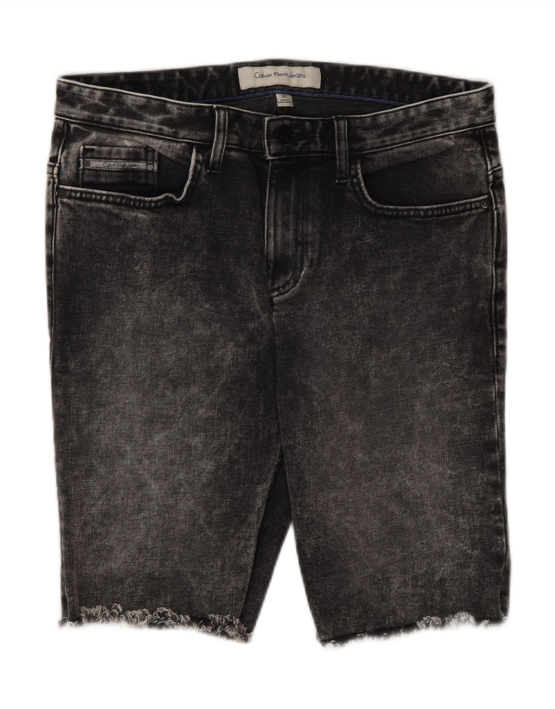Shorts jeans masculino Calvin Klein W30 algodão cinza médio