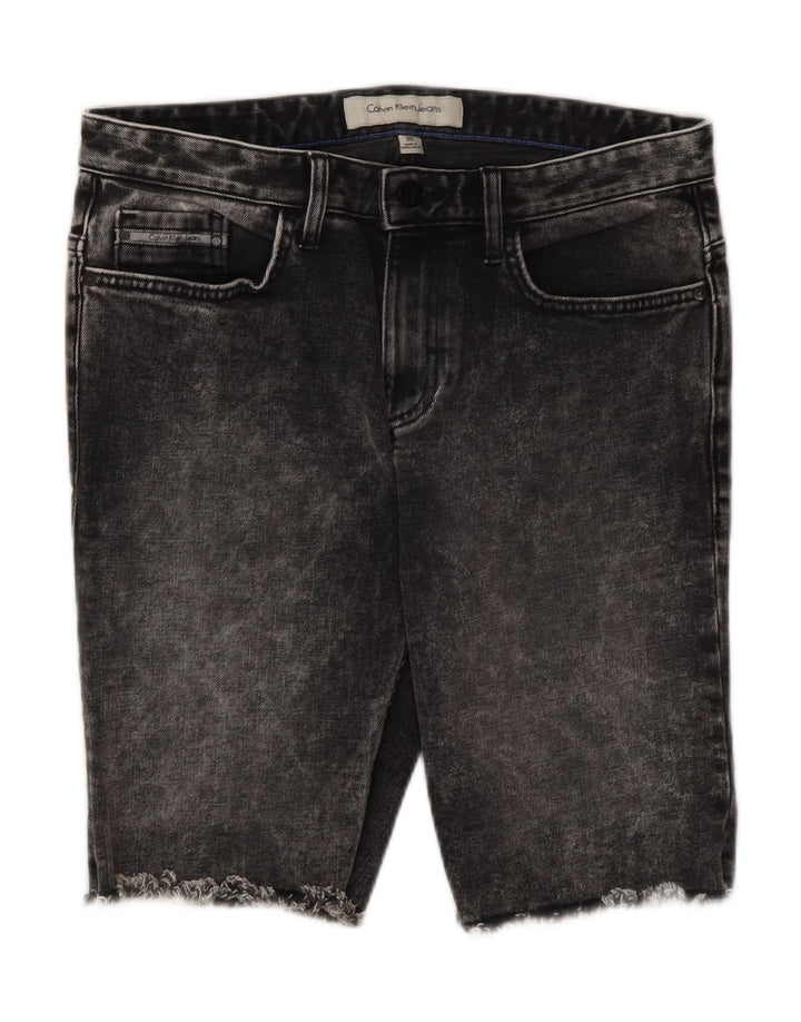 Shorts jeans masculino Calvin Klein W30 algodão cinza médio