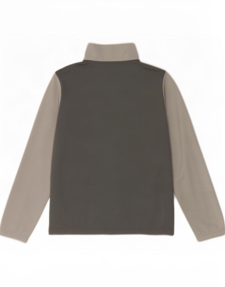 Jaqueta de treino Nike Boys 12-13 anos grande cinza colorblock poliéster