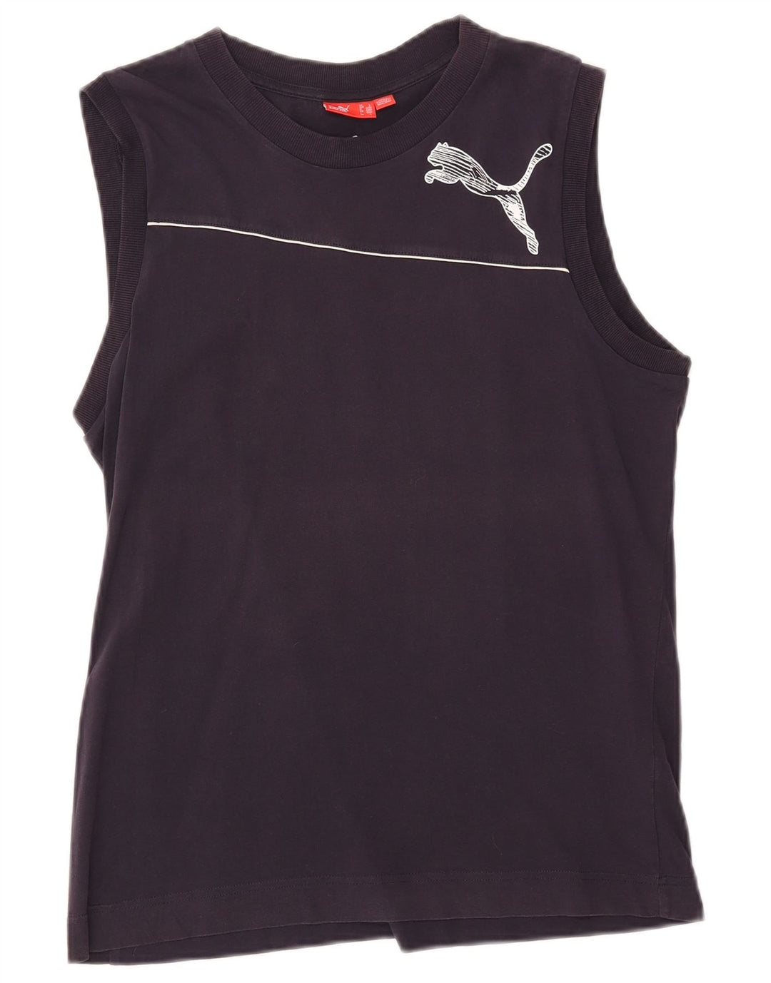 Puma Mens Graphic Vest Top Grande Azul Marinho