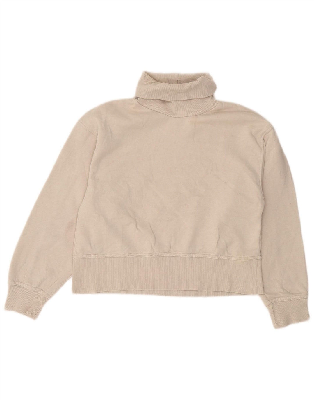 Zara Womens Crop Sweatshirt Jumper Reino Unido 10 Pequeno Branco