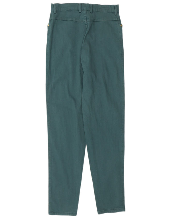 New Port Womens Tapered Casual Calças EU 38 Médio W27 L30 Algodão Verde