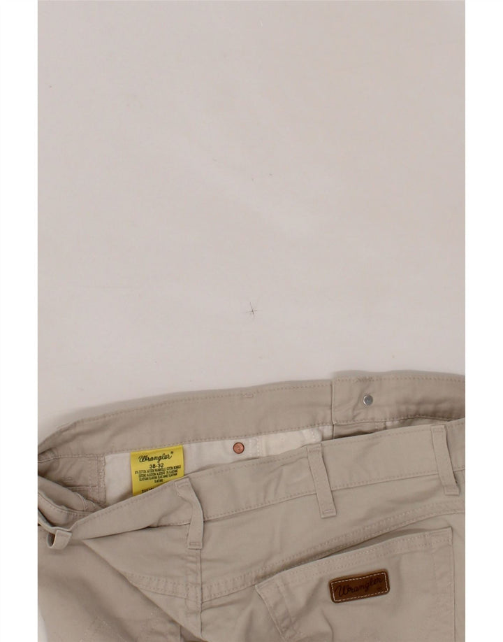WRANGLER Mens Straight Casual Trousers W38 L32 Beige Cotton Vintage Wrangler and Second-Hand Wrangler from Messina Hembry 