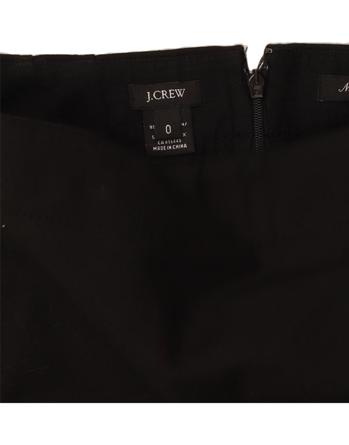 J. CREW Womens Pencil Skirt US 0 XS W25  Black Cotton Vintage J. Crew and Second-Hand J. Crew from Messina Hembry 