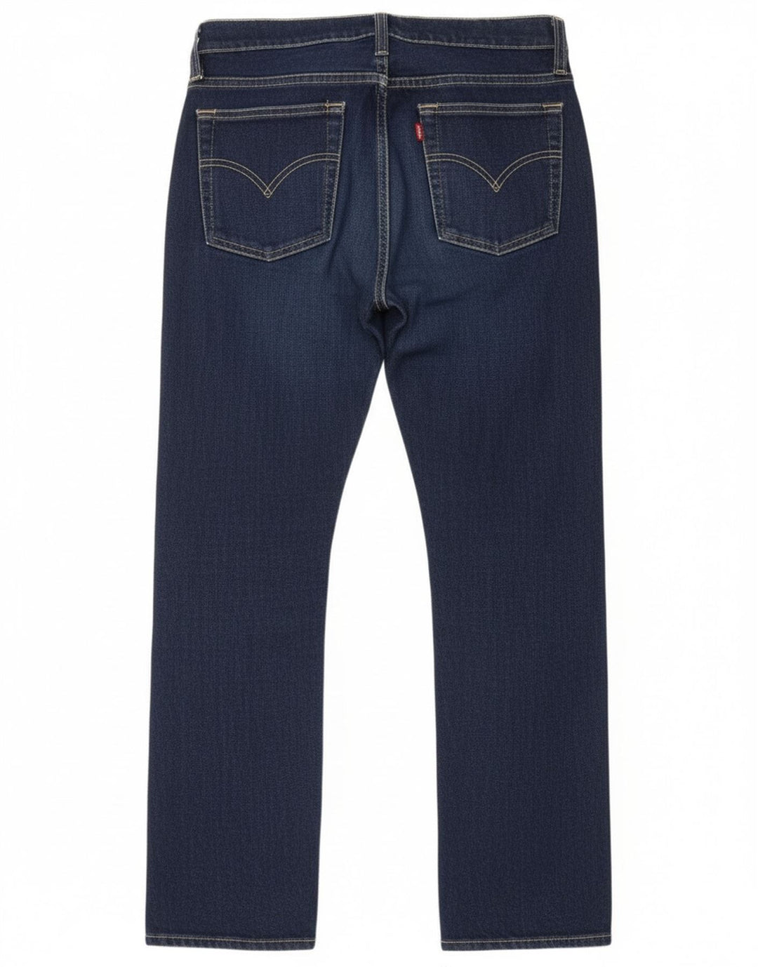 Jeans retos femininos Levi's W29 L28 algodão azul marinho