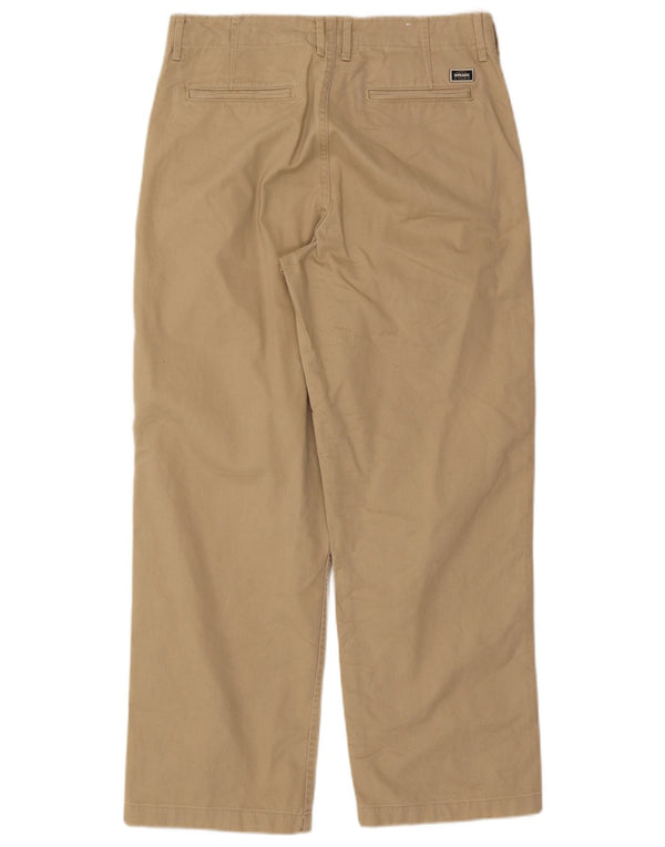 Calça Chino masculina Zara Loose Fit EU 40 Médio W31 L29 Algodão Bege