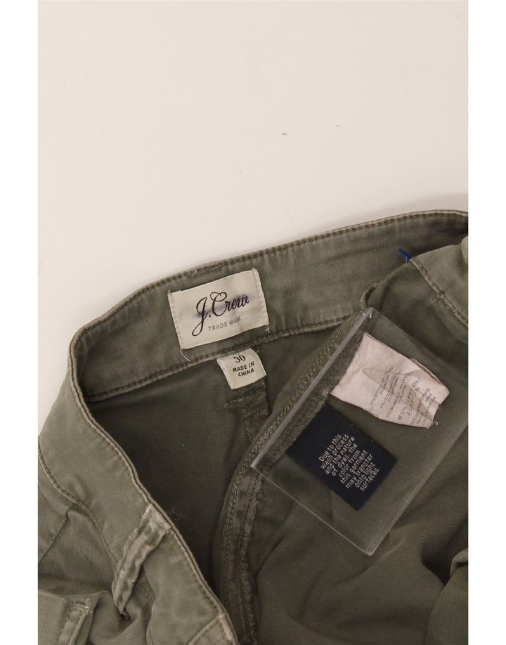 J. CREW Womens Slim Chino Trousers W30 L28 Khaki Cotton Vintage J. Crew and Second-Hand J. Crew from Messina Hembry 