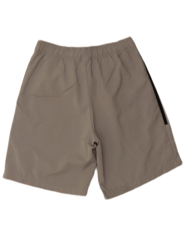 Shorts esportivos masculinos Adidas pequeno poliéster cinza