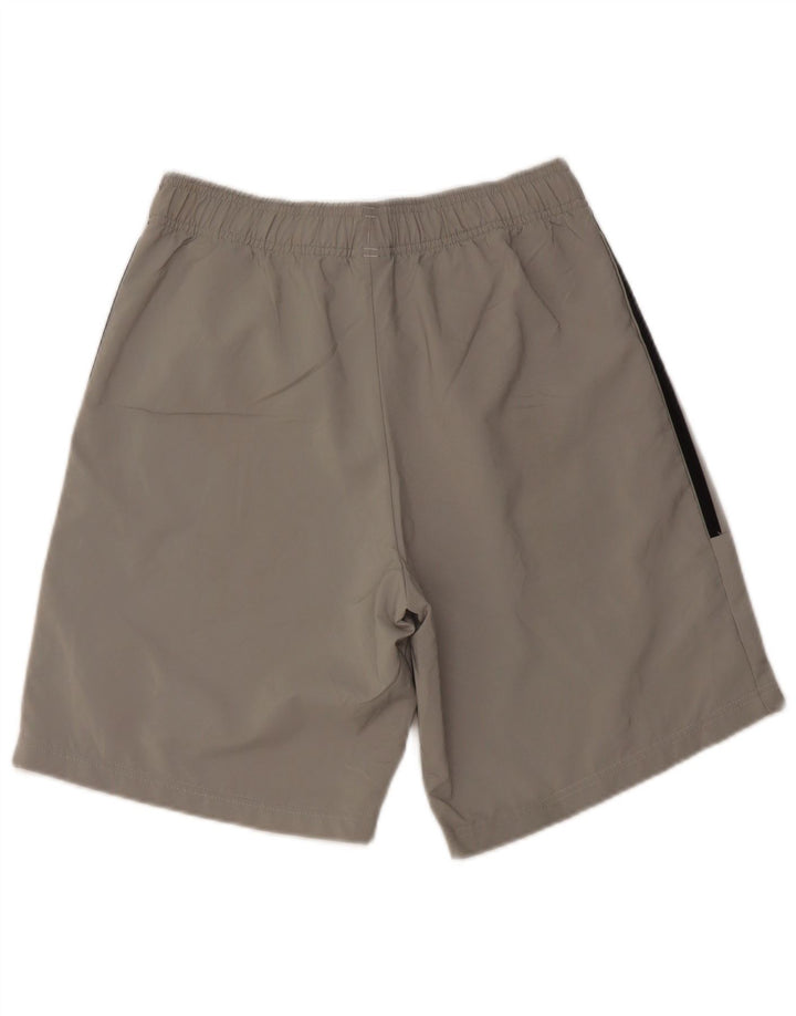 Shorts esportivos masculinos Adidas pequeno poliéster cinza
