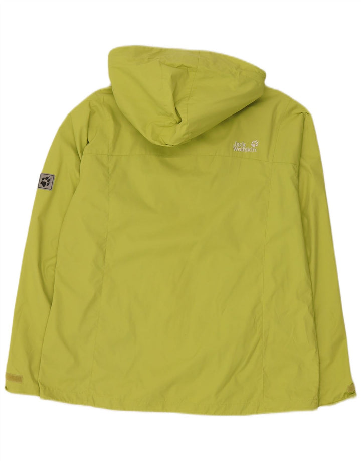 Jaqueta de chuva feminina com capuz grande JACK WOLFSKIN Reino Unido 16 grande verde