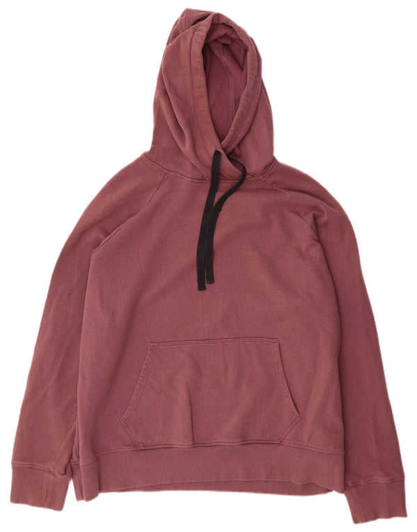 Under Armour feminino oversized moletom com capuz UK 18 XL algodão borgonha