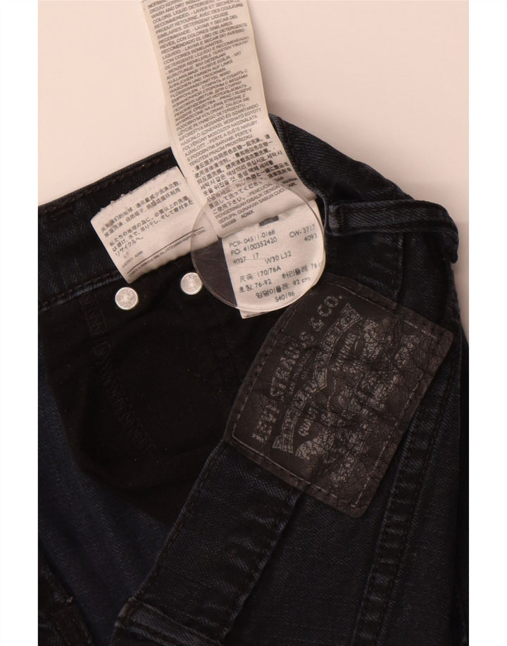 LEVI'S Mens Slim Jeans W30 L32 Azul Marinho Algodão