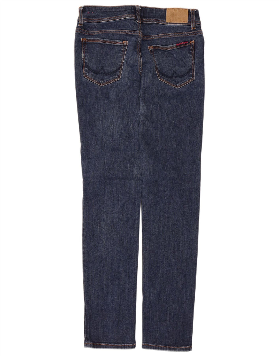 Jeans feminino Superdry Cigarette Slim W28 L32 algodão azul marinho
