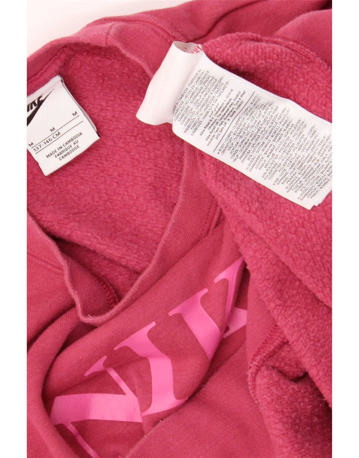 Moletom Nike Girls Crop Graphic Oversized Jumper 10-11 Anos Médio Rosa