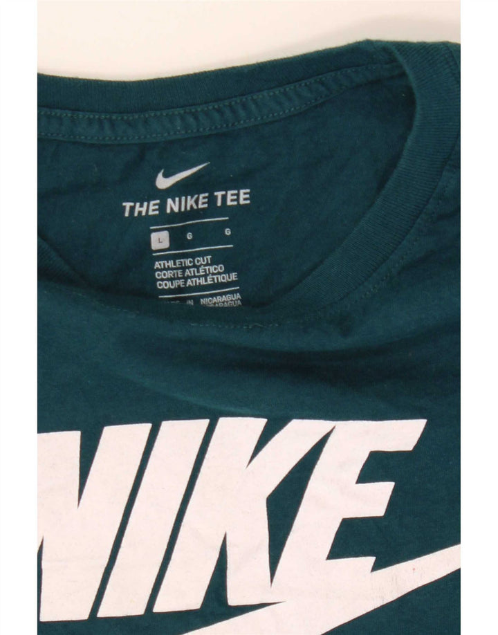 Camiseta Nike Masculina Athletic Cut Graphic Top Grande Verde
