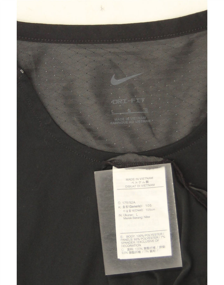 Camiseta Nike Masculina Dri Fit Top Grande Poliéster Camuflado Preto