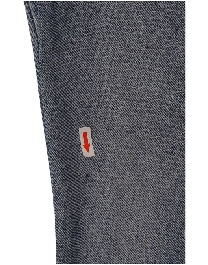 Wrangler Mens Straight Jeans W30 L30 Azul Algodão