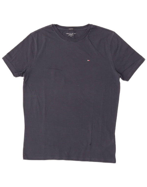 Camiseta masculina Tommy Hilfiger Top médio algodão azul marinho