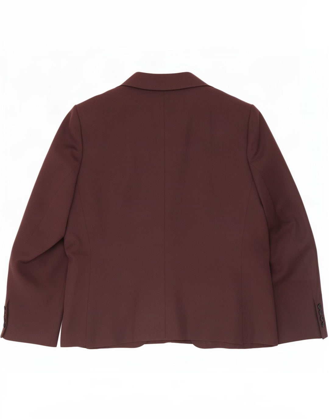 Jaqueta blazer feminina de 2 botões Marks & Spencer Reino Unido 16 grande poliéster marrom