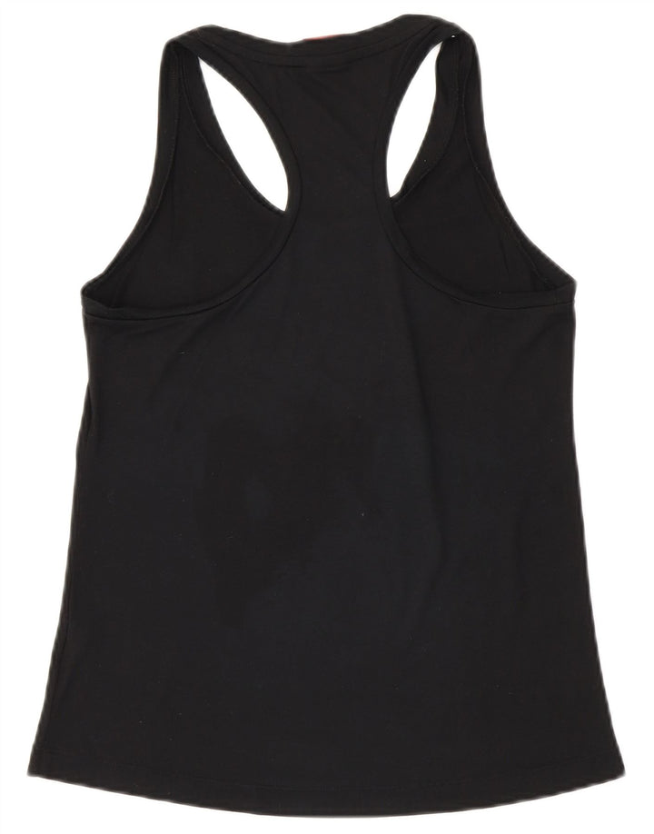 Colete gráfico feminino Nike UK 10 pequeno poliéster preto