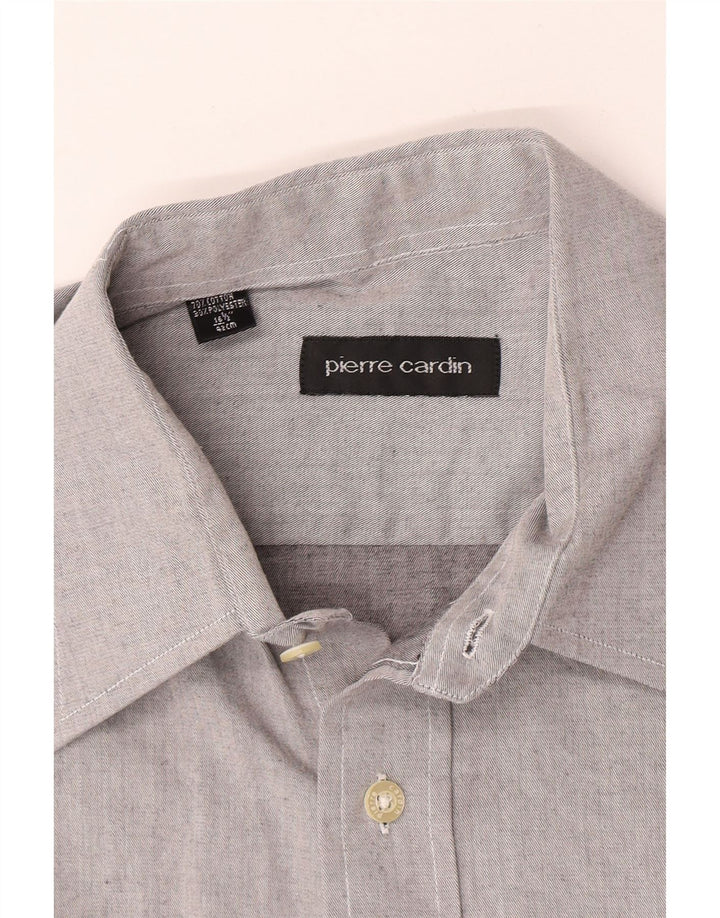 Camisa masculina PIERRE CARDIN tamanho 42 16 1/2 grande algodão cinza