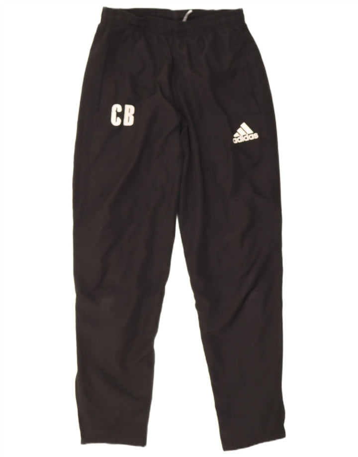 Adidas Mens Climalite Graphic Calças de treino pequenas pretas
