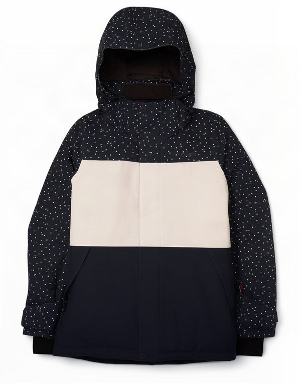 Tog 24 Womens Hooded Oversized Padded Jacket UK 8 Small Black Colourblock