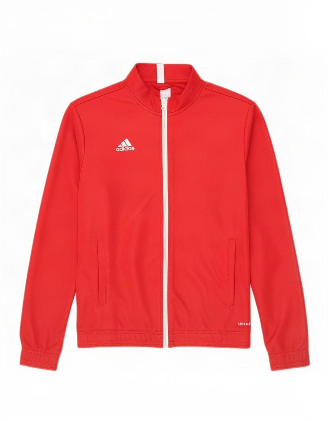 Adidas Womens Aeroready Tracksuit Top Jacket UK 12/14 Medium Red Poliéster