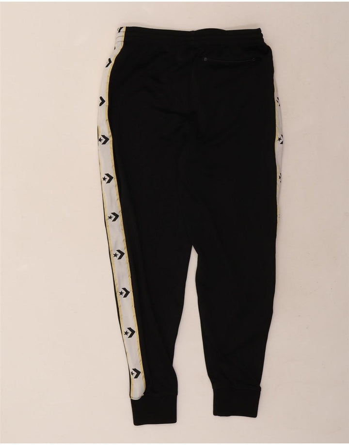 Converse Mens Graphic Calças de treino Joggers Médio Algodão Preto