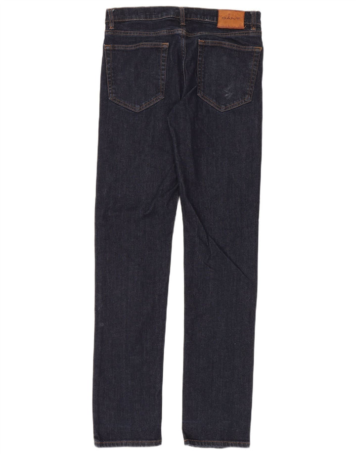Jeans masculino Gant Regular Fit Straight W32 L34 Azul Marinho Algodão