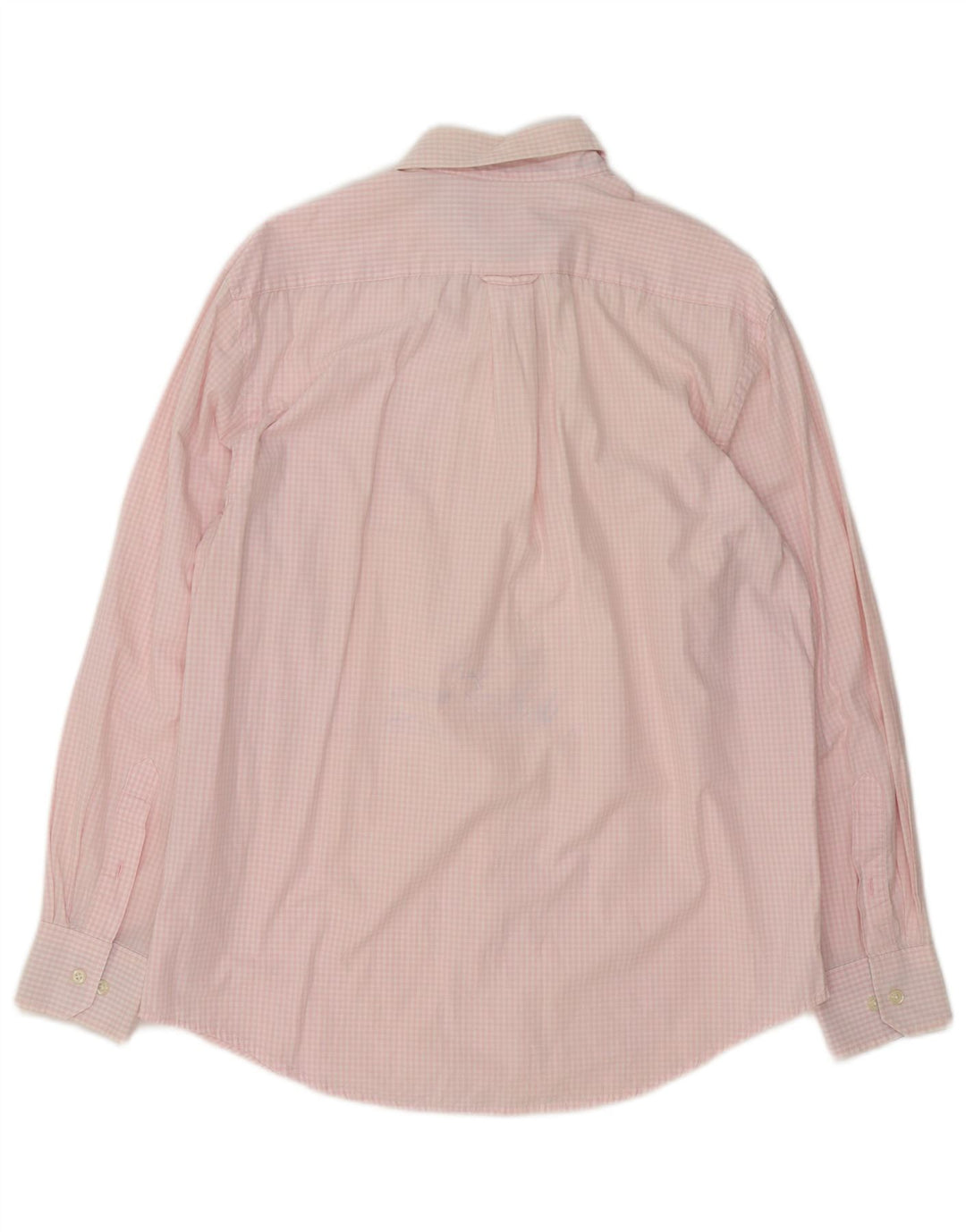 Camisa masculina Izod de algodão guingão rosa médio