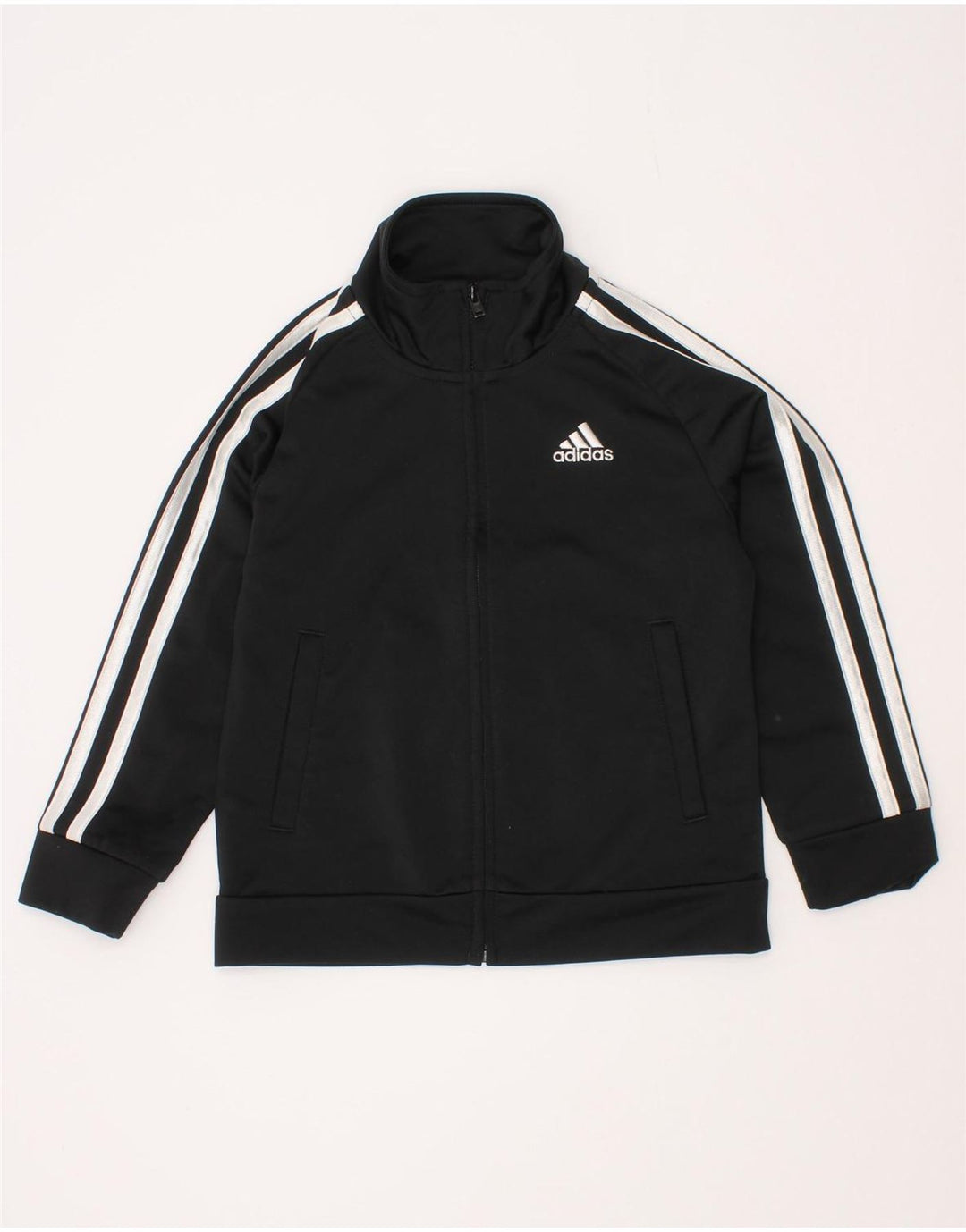 Casaco de treino Adidas Boys 2-3 anos preto poliéster