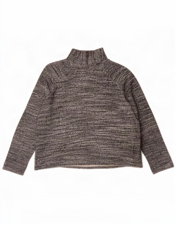 Blusa oversized feminina Zara UK 10 pequeno algodão manchado cinza