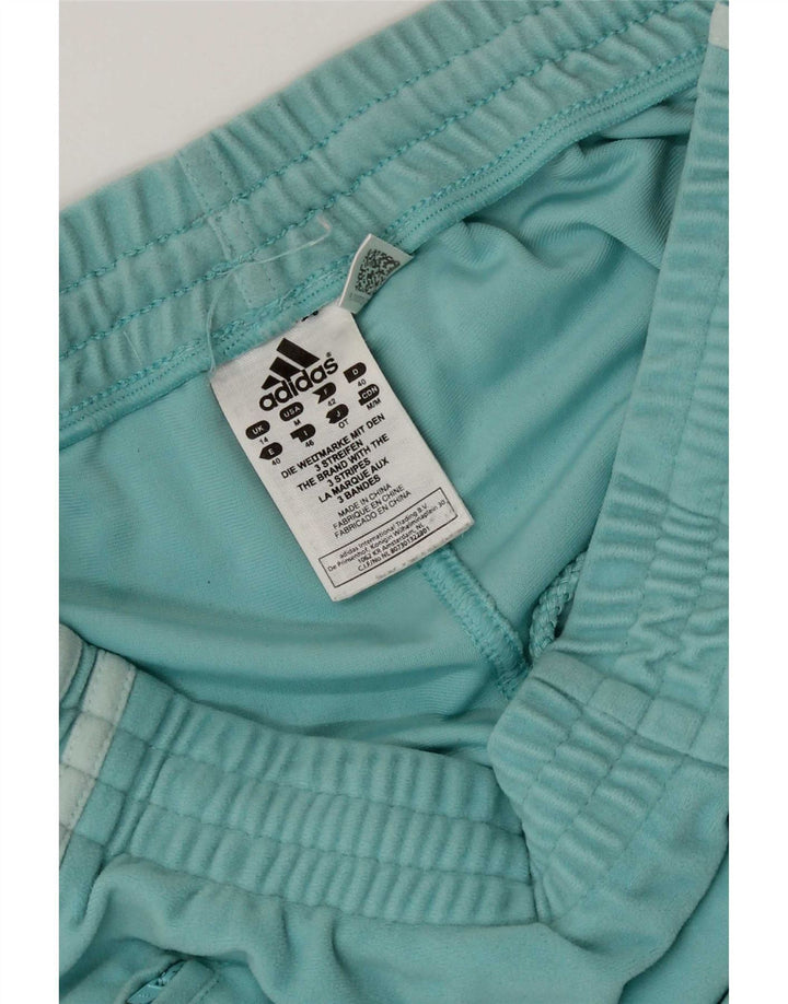 Adidas Womens Tracksuit Calças Joggers UK 14 Médio Turquesa Poliéster
