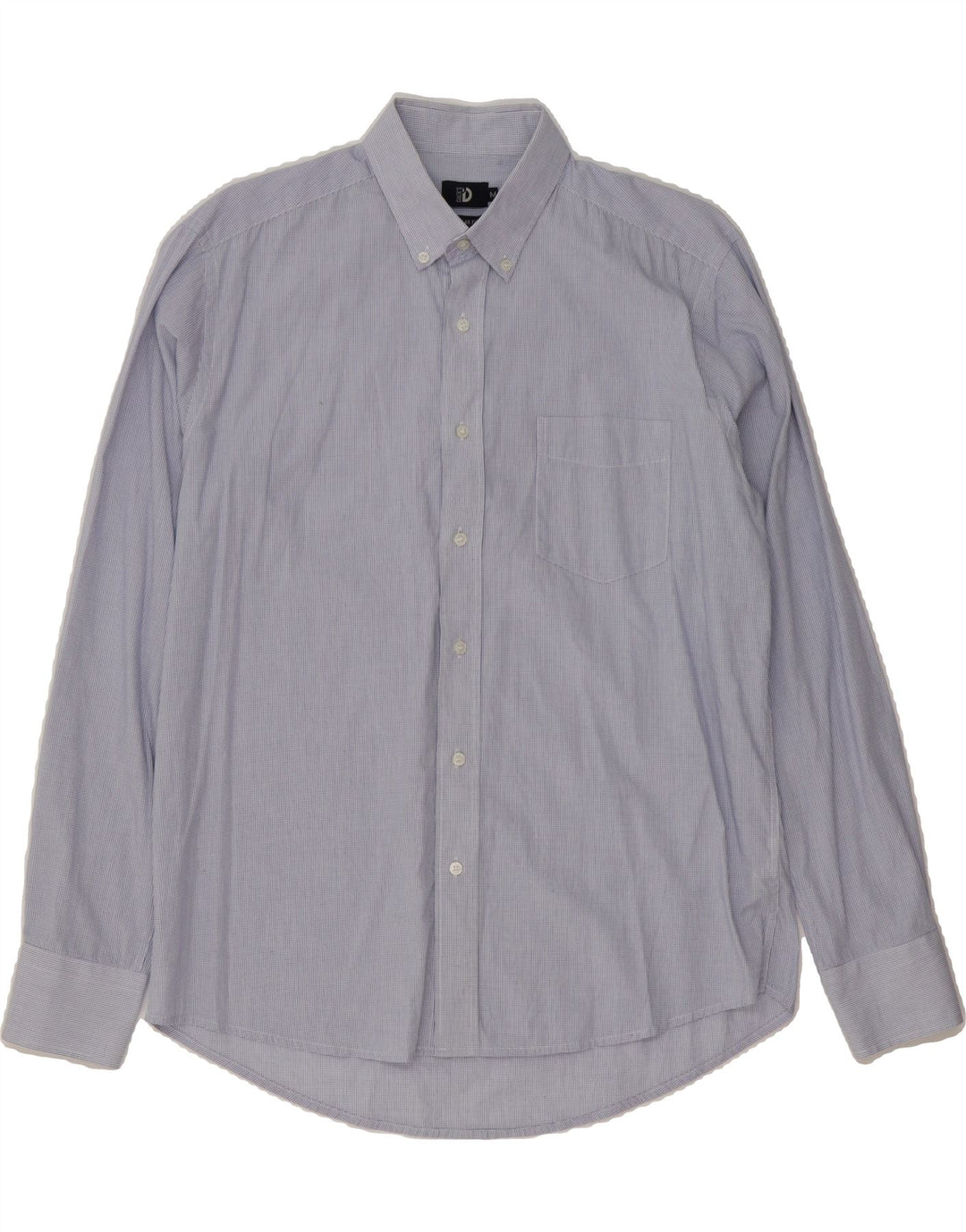 DACK'S Mens Regular Fit Shirt Medium Blue Check Cotton Vintage Dack's and Second-Hand Dack's from Messina Hembry 