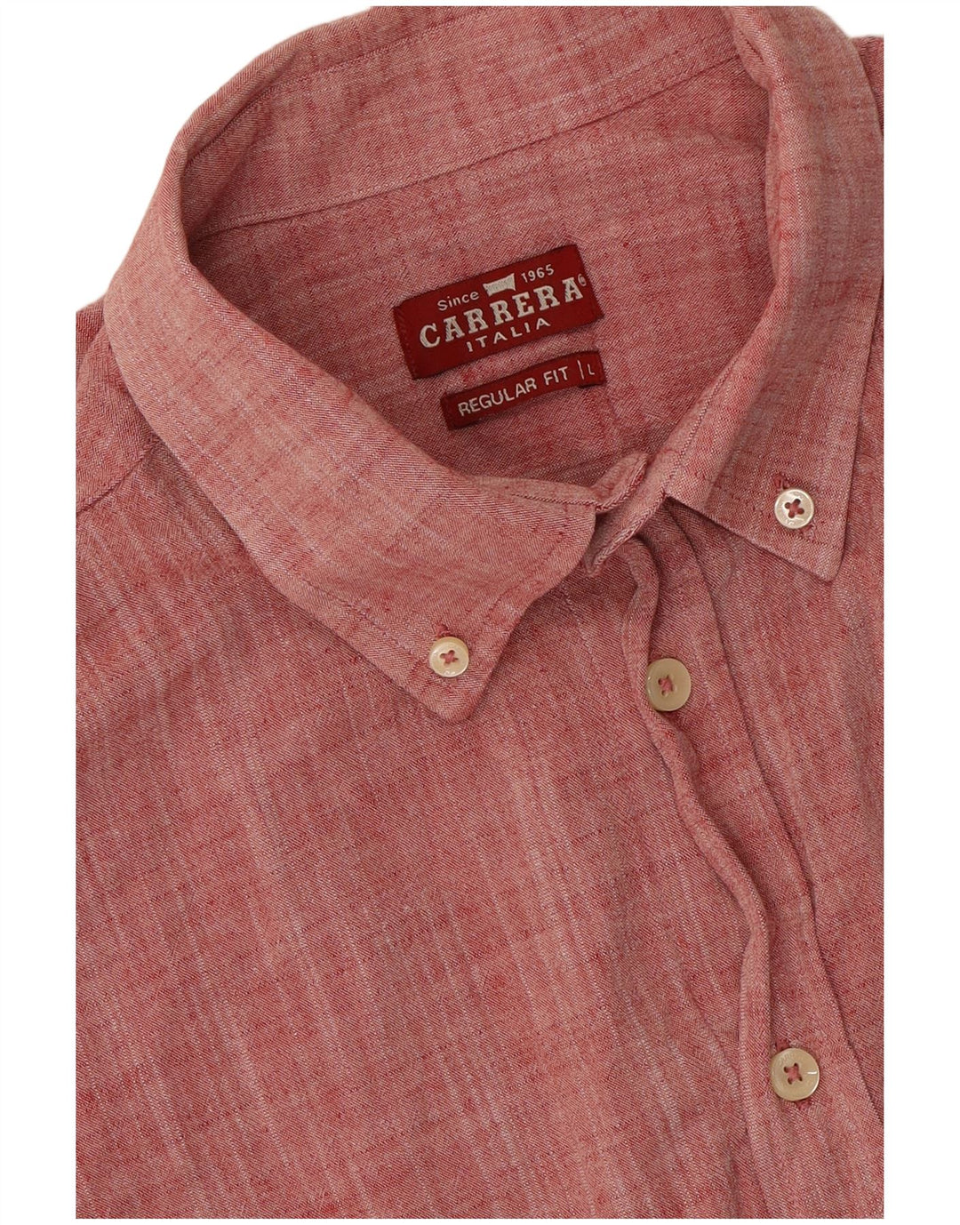 Camisa masculina Carrera manga curta regular fit grande vermelha