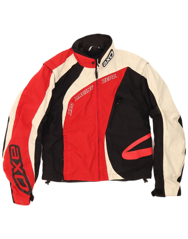 Jaqueta masculina AXO Graphic Racer UK 42 XL vermelho colorblock poliamida