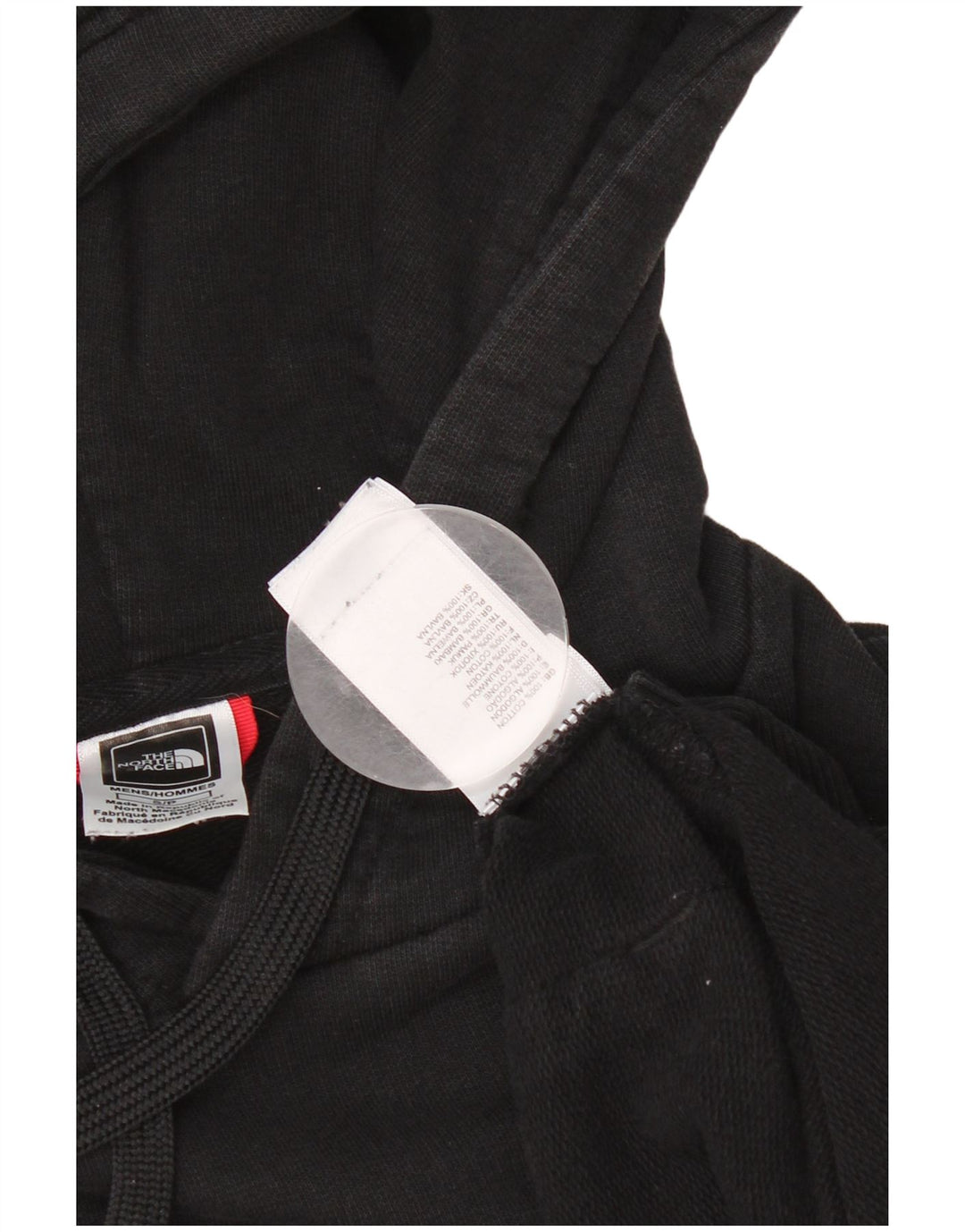 THE NORTH FACE Suéter gráfico masculino com capuz e algodão preto pequeno