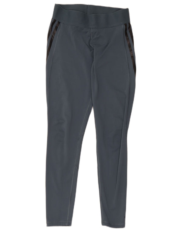 Leggings Adidas Aeroready Femininas UK 8/10 Pequenas Cinza