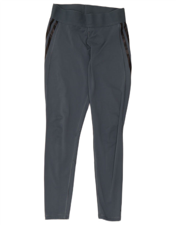Leggings Adidas Aeroready Femininas UK 8/10 Pequenas Cinza
