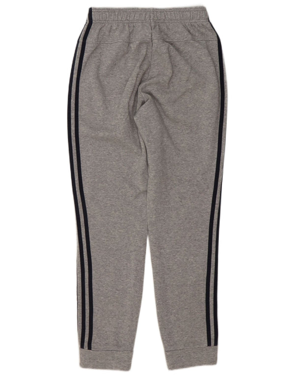 Calça de treino masculina Adidas Joggers pequeno algodão manchado cinza
