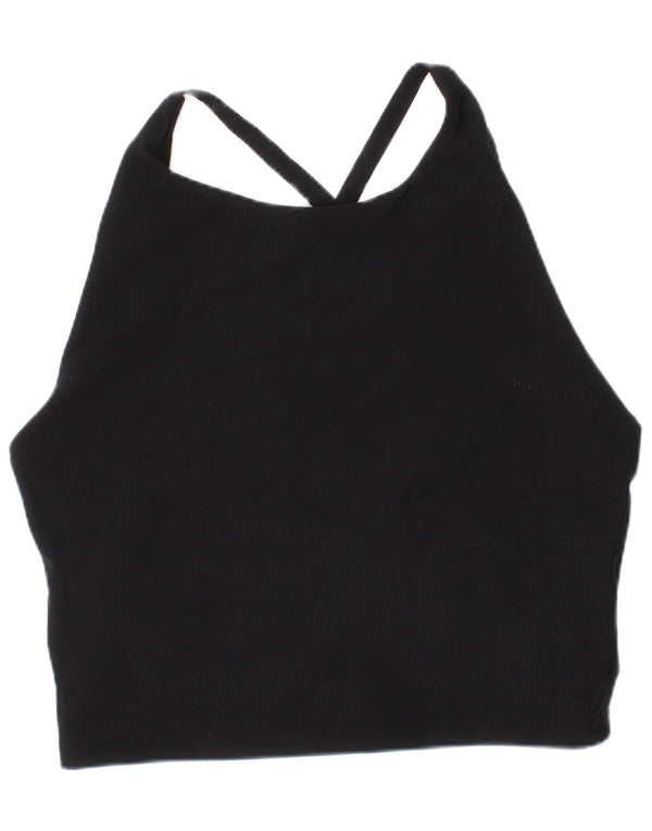 Sutiã esportivo feminino Calvin Klein Performance, top pequeno preto esportivo