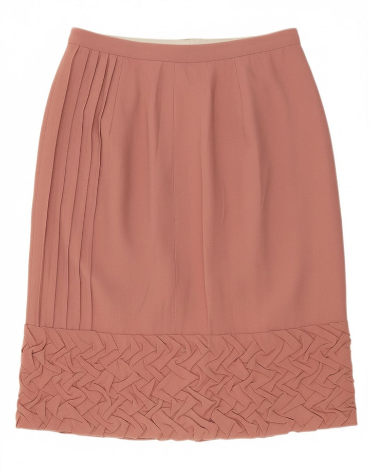 Saia reta feminina VINTAGE W28 rosa médio