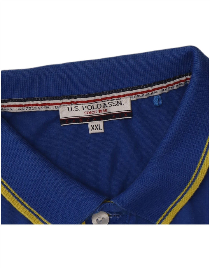 ASSN POLO DOS EUA. Camisa Polo Masculina 2XL Azul