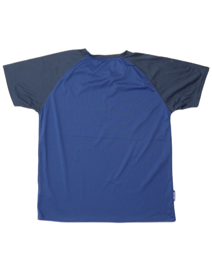 Camiseta masculina IsoCool Mountain Warehouse Top XL azul colorblock poliéster