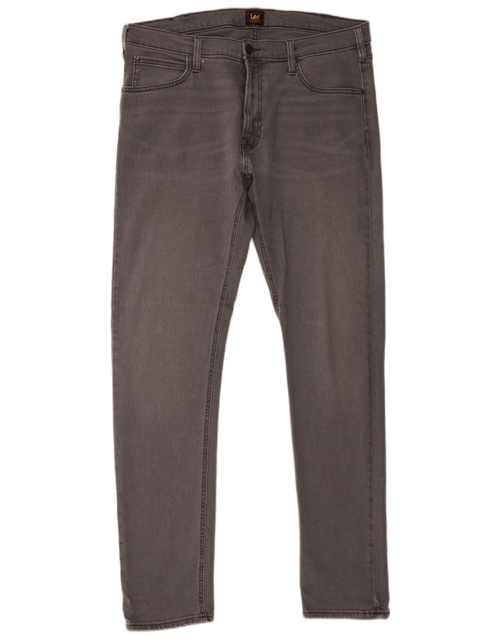 Lee Mens Luke Slim Jeans W36 L34 Cinza Algodão