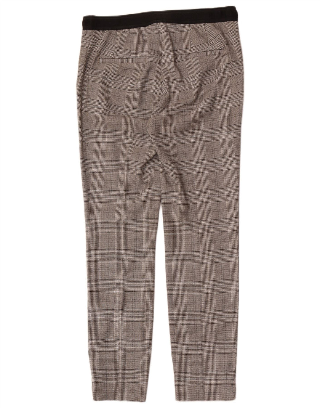 Zara Calça Chino Feminina Slim Médio W28 L28 Cinza Houndstooth
