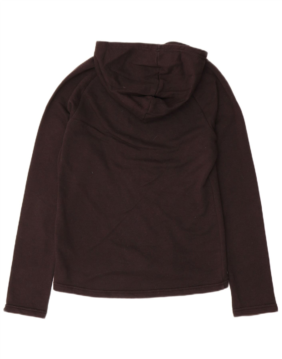 PUMA feminino gráfico moletom com capuz UK 8 pequeno poliéster preto